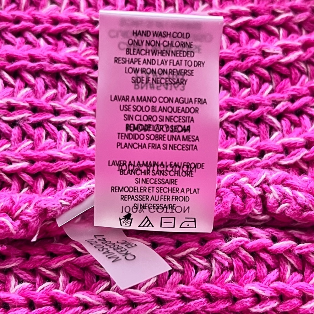 Women’s Calvin Klein Marled Pink Ombre Knit Pullover Cabincore Sweater Size XS - Picture 11 of 11